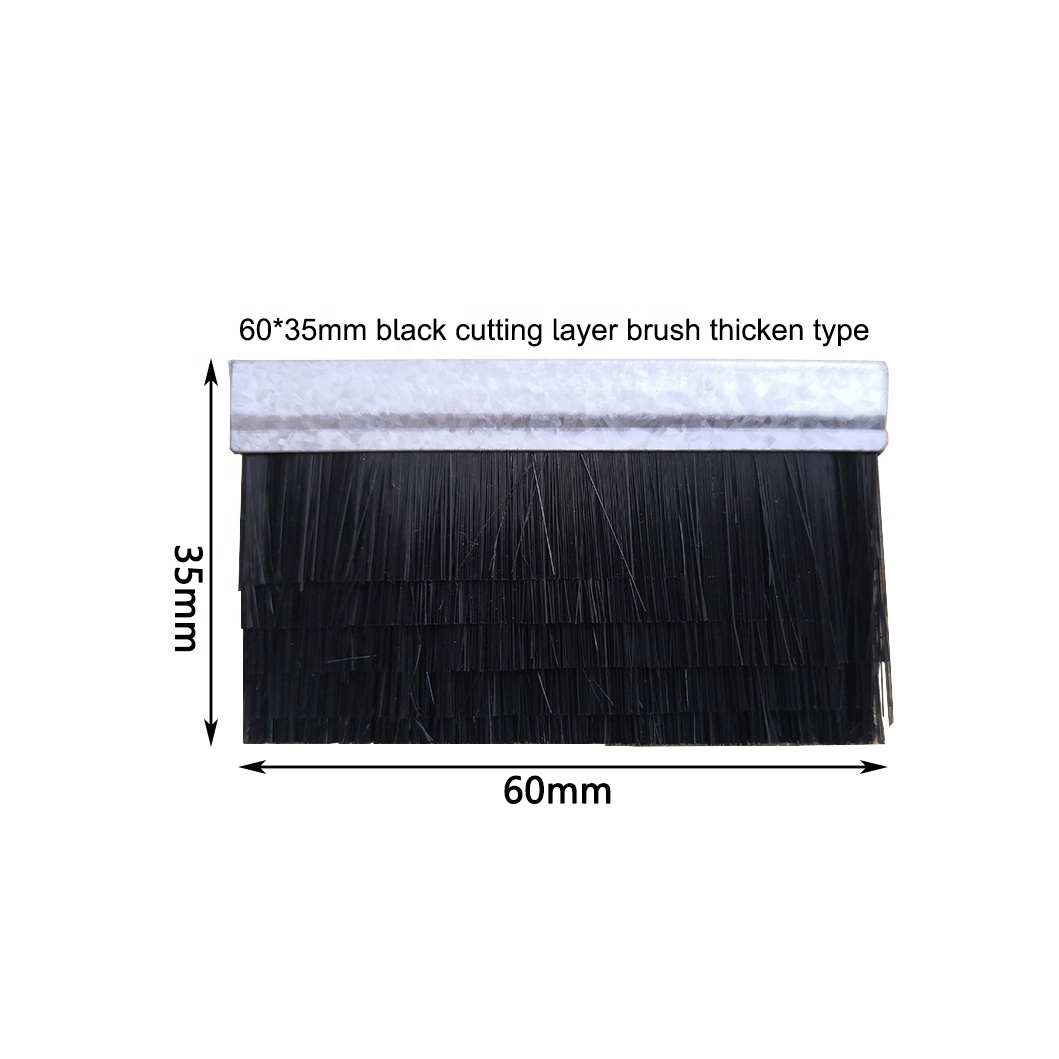 Плоская вязальная машина с режущим слоем, Черная кисть, утолщенный Тип 60*35 мм