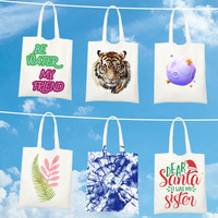 Sac fourre-tout en toile personnalisé avec logo, robuste, en coton 12 oz, réutilisable, pour la publicité promotionnelle