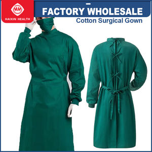 Haixin Uniformes chirurgicaux en coton et polyester pour hommes et femmes Uniformes médicaux isolés Scrubs Hôpitaux Vêtements Vente en gros - Product Image 2