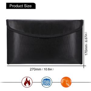 Black Customized Envelope <b>Bag</b> for Office Multi-Functional Waterproof Fireproof File <b>Bag</b> - Product Image 3