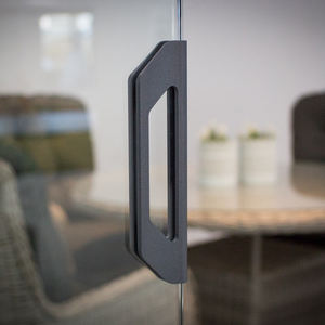 <span class=keywords><strong>Poignée</strong></span> de porte en verre moderne et simple en alliage d'aluminium pour porte coulissante en verre de 10 mm - Product Image 3
