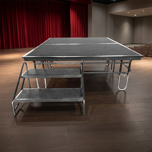 6ftx8ft Display <b>Stage</b> Adjusted 40cm & 60cm <b>Platform</b> Steel Folding <b>Stage</b> - Product Image 1