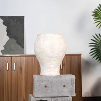 Vente directe d'usine, pots de grande taille de style chinois haut de gamme pour le salon. Pots à fleurs rétro en argile de magnésium