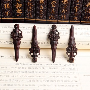 Colgante de espada de madera de durazno Linglong Pavilion de 6 pulgadas con amuleto taoísta grabado, accesorio personal - Product Image 3