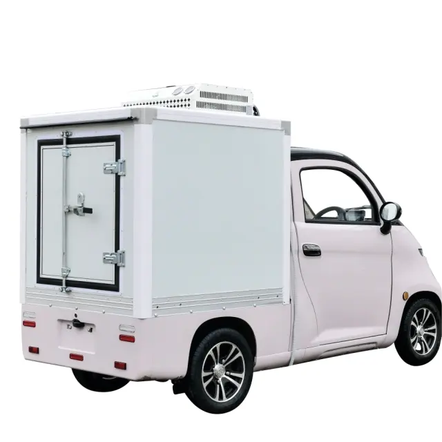 Furgone di consegna alimentare ricaricabile da 7000w 60 Km/h furgone di consegna elettrico 60V 100AH 200AH mini recapito