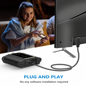 1080P <span class=keywords><strong>HDMI</strong></span> TO VGA อะแดปเตอร์สายเคเบิลชุบทองไม่มีความหน่วงตัว<span class=keywords><strong>แปลง</strong></span>ทองแดงเคลือบดีบุก PVC สำหรับแล็ปท็อปพีซีโปรเจคเตอร์จอภาพทีวี - Product Image 4