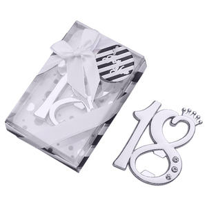Número de la suerte 18 abrebotellas 18 cumpleaños <span class=keywords><strong>aniversario</strong></span> fiesta favores regalos para invitados 18 años recuerdos - Product Image 1