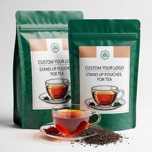 Custom Printed Aluminum Foil Tea <b>Bags</b> Moisture Proof Food Grade Resealable Zipper Supply China Factory for Tea & Coffee <b>Bean</b> - Product Image 2