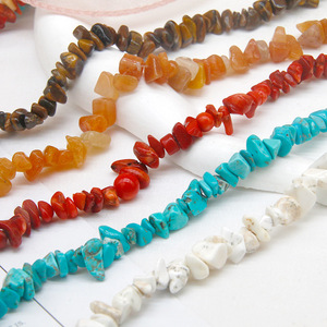 Perles en pierre de forme irrégulière, pierres en vrac pour la fabrication de bracelets, matériau cristallin, accessoires de bijoux DIY, origine Yiwu - Product Image 4