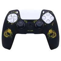 RALAN sarung pelindung ukiran Laser lunak antiselip untuk Gamepad PS5