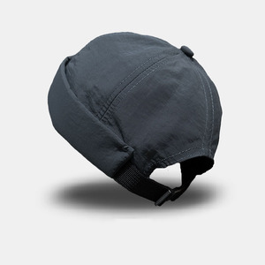 หมวกบีนนี่ทรงโด๊กเกอร์ไม่มีปีก ผ้าไนลอนแห้งเร็ว หมวกมิกิพร้อมสายรัดด้านหลังปรับได้ สำหรับผู้ชาย สไตล์สตรีทแวร์ - Product Image 4