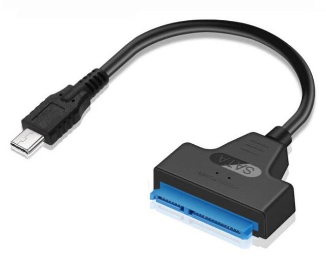 Hot Sale 2.5 Inch HDD SSD Adapter Converter Cable USB C to SATA III Hard Drive 22Pin (7+15) Cable