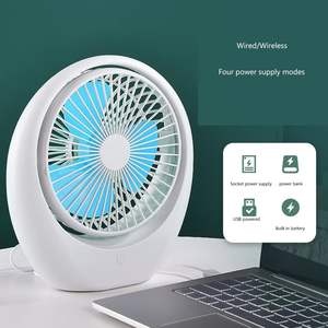 Productos Más Vendidos 2026, Ventilador de Mesa Giratorio USB 2 en 1 con Lámpara LED para el Hogar, 7 Aspas - Product Image 4