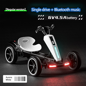 Kart Eléctrico Personalizable de Cuatro Ruedas para Niños de 2 a 14 Años, <span class=keywords><strong>con</strong></span> Control Remoto, Luces, Música, Funciona <span class=keywords><strong>con</strong></span> Batería, Unisex - Product Image 2