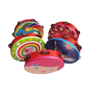 Tambourin à une rangée pour l'éveil musical Orff, instrument d'éducation précoce, hochet à main, jouet pour l'éveil musical des bébés - Product Image 1
