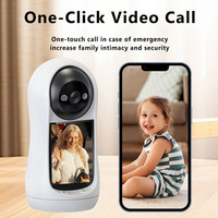 Monitor para Bebés OEM 3MP HD PTZ con WiFi, Cámara de Video Intercomunicador con Visión Nocturna Infrarroja para Seguridad en el Hogar