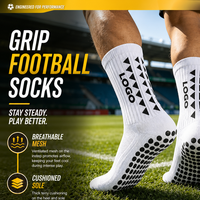 Chaussettes de sport confortables et personnalisées pour hommes, antidérapantes, en coton tricoté, pour le football en extérieur, collection automne