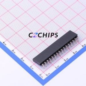 KH-2.54FH90-1X16P-H8.5 Pin Socket Bent Lead Through Hole,P=2.54mm Connector 1x16P 2.54mm Square Hole Right Angle Insert - Product Image 2