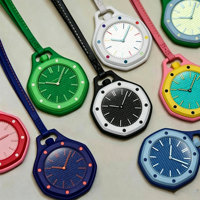 Montre de poche octogonale co-marquée AP, mouvement à quartz, design personnalisable inspiré de la dopamine, en plastique polyuréthane