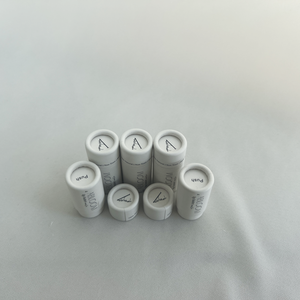 Emballage de voyage crème pour les yeux noir personnalisé bocaux en papier cosmétique fait à la main conteneur tube d'emballage de voyage recyclé - Product Image 2