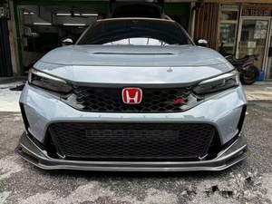 Pour Honda Civic Type <span class=keywords><strong>R</strong></span> FL5 diffuseur de lèvre de pare-chocs avant en Fiber de carbone cuillère Style modèle <span class=keywords><strong>R</strong></span> FL5 lèvre avant ajustement direct personnalisé - Product Image 2
