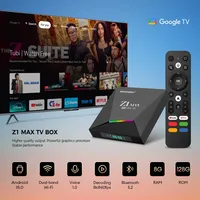 TV Box Z1 Max con Android 15, Quad Core, 4G, 5G, WiFi Dual, Reproductor Multimedia HD 8K 4K, Control Remoto por Voz 5.0