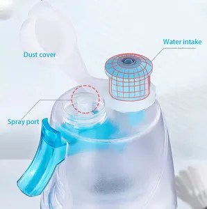 Горячая Распродажа пустая пластиковая крутая Питьевая ручная бутылка для воды с распылителем