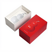 Bouteille isotherme de forme rectangulaire, emballage en boîte en papier avec logo personnalisé, boîte cadeau rouge haut de gamme, acier inoxydable, matériaux recyclés