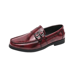 Chaussures Oxford pour hommes britanniques en cuir véritable imperméable, à bout fermé, faites à la main, pour mariage, formelles, décontractées, antidérapantes, avec boucles et sangles - Product Image 6