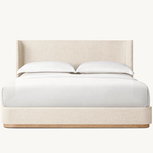 Juego de Muebles de Dormitorio de Estilo Moderno de Alta Gama Personalizado, Hecho a Mano en Madera, Cama <span class=keywords><strong>Queen</strong></span> Size - Product Image 1