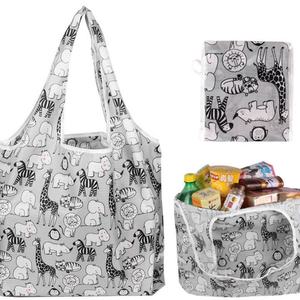 New Recycle Eco Friendly Wholesale Polyester <b>Foldable</b> Shopping <b>Bag</b> Reusable Grocery <b>Bags</b> - Product Image 1