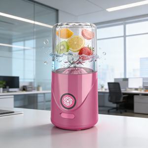 Mini-mixeur portable 260 ml, alimenté par batterie, rechargeable par USB, 2 lames, broyeur de glace, sans BPA, anti-fuite, pour smoothies, utilisation en extérieur - Product Image 3