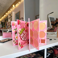 Palette de fards à paupières multicolores en gros, maquillage, palette de fards à paupières nacrés mats, paillettes, maquillage de scène, livre de maquillage