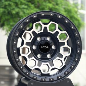 Jantes en aluminium forgé HTOR ORS447 17 18 20 pouces 6x139.7, finition noire usinée, compatibles avec 1500 Montero Sport Terra MU F150 - Product Image 2