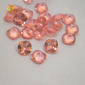 Dafei - <span class=keywords><strong>Gemas</strong></span> Sintéticas de Morganita Rosa, Corte Cojín, 8x8 mm, 0.5 g, Nano <span class=keywords><strong>Gemas</strong></span> para la Fabricación de Joyas - Product Image 1