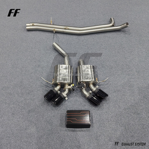Silencieux d'échappement à valve en acier inoxydable pour Porsche Macan Turbo/S/GTS V6 2.9T 3.0T 3.6T SS304 avec embouts - Product Image 4