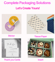 Boîte d'Emballage Pliable Biodégradable en Carton et Papier Personnalisée pour Gâteaux, Biscuits, Brownies, Cookies et Donuts avec Logo – Vente en Gros