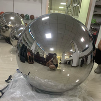 Ballon Miroir Gonflable Réutilisable Grande Décoration d'Événement Ballon Bulle en PVC Doré Argenté pour Spectacles Fêtes Scènes Mariages