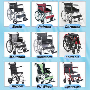 รถเข็นคนพิการด้วยมือพับได้แบบธรรมดาสำหรับผู้พิการรถเข็นคู่มือทางการแพทย์ - Product Image 4