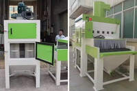 Machine de sablage automatique personnalisée en gros pour tôles métalliques industrielles et pierres, machine de sablage humide