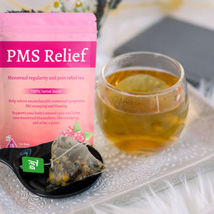 Tisane à base de plantes de marque privée Tisane rouge feuille de framboisier période thé en relief pms - Product Image 5