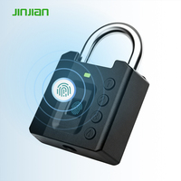 Nouvelle Arrivée Jinjian - Cadenas Intelligent à Empreinte Digitale et Mot de Passe Cloud TTLock, Étanche IP67 en Alliage de Zinc pour Portes en Bois/Aluminium