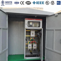 Poste de transformation compact de style européen 800 kVA 11 kV 33 kV 400 V 480 V, coffret de distribution, transformateur, poste de transformation compact pour usage extérieur