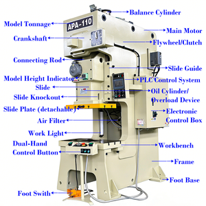 Prensa Punzonadora Neumática CNC Automática/Manual de <span class=keywords><strong>200</strong></span> Toneladas Tipo C/Estructura en H para Estampado de Chapa Metálica - Product Image 5