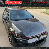 Capot de style OEM en fibre de carbone humide de haute qualité pour Golf 8 GTI R 2020+ Fixation par vis Accessoires extérieurs