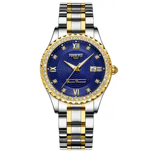 3ATM النساء الساعات الأزياء ساعة كوارتز الأعمال Reloj للماء ساعة اليد الميكانيكية أعلى العلامة التجارية الفاخرة الذهب ووتش