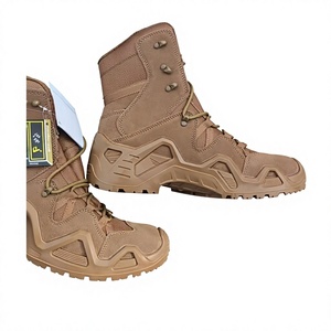 Bottes de randonnée tactiques pour hommes DF026, imperméables, toutes saisons, en plastique, couleur beige, à lacets, pour le camping et les sports de plein air - Product Image 1