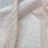 Tissu en dentelle de luxe de haute qualité, respirant et extensible, brodé, pour sous-vêtements, robes de mariée, abayas, en stock