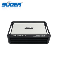 Amplificateur de voiture mono-bloc de classe D BC-500.1 avec crossovers 1500 Watts