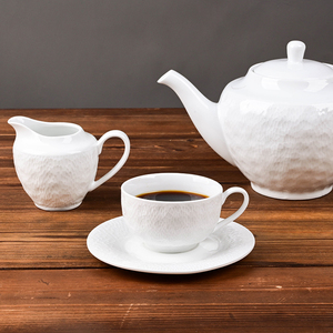 Service de vaisselle en porcelaine blanche classique, ensemble de vaisselle en céramique, assiettes pour restaurant, hôtel - Product Image 4